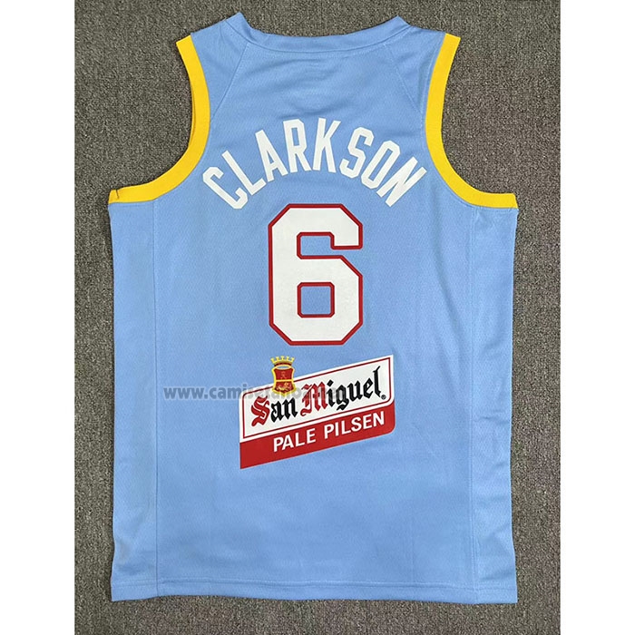 Camiseta Filipino Jordan Clarkson #6 Juegos Olimpicos 2024 Azul